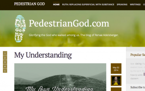 Pedestriangod.com Home page