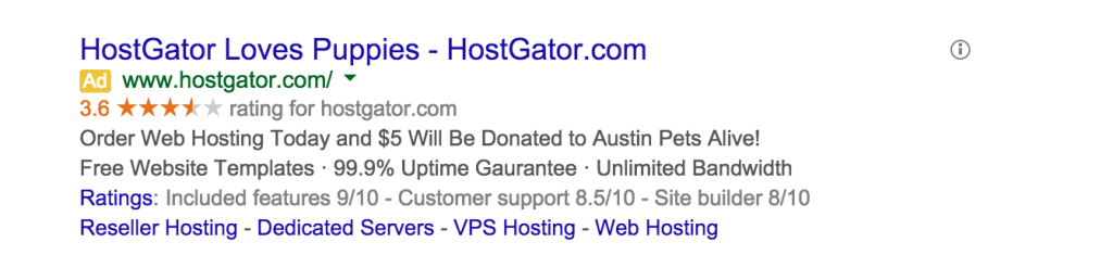 Hostgator loves puppies