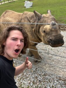 colin with a rhino